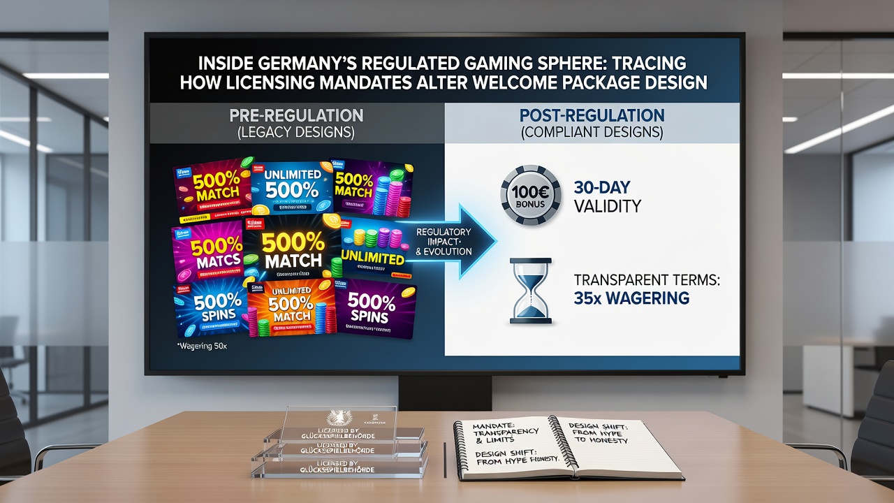 Darstellung von Lizenzänderungen und deren Einfluss auf Slot-Welcome-Pakete