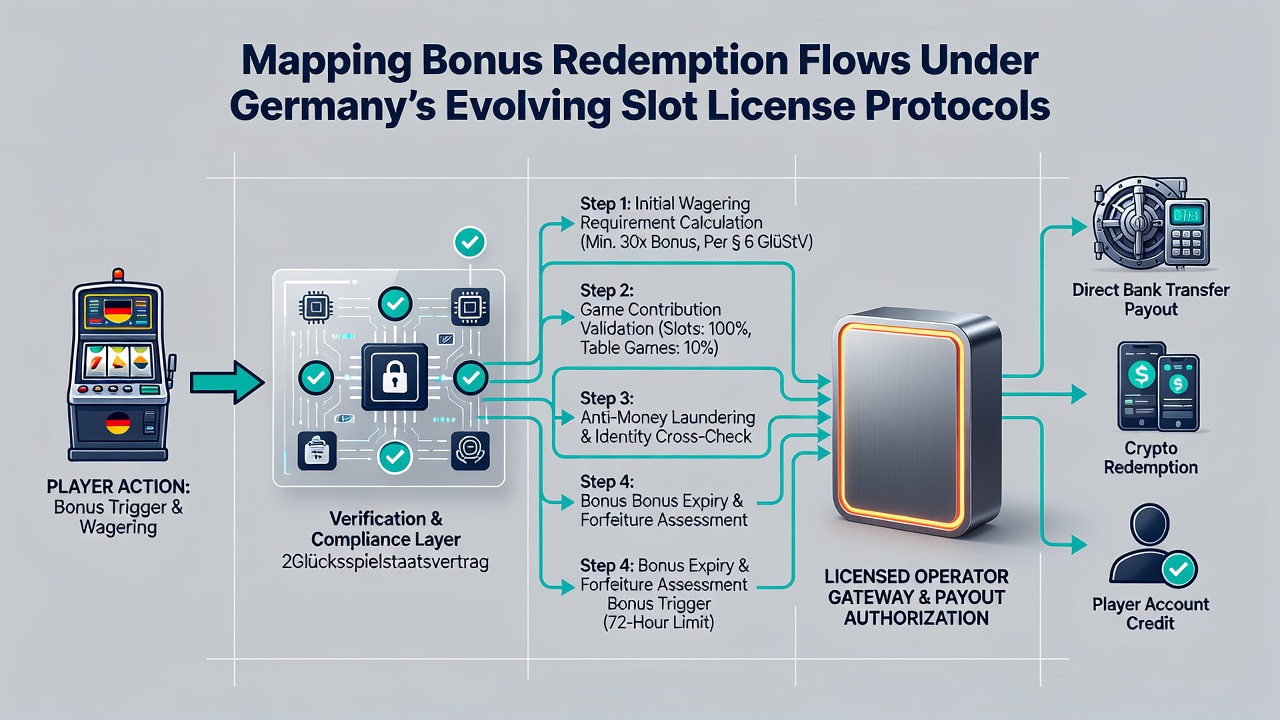 Technische Darstellung von Datenflüssen bei Bonus-Einlösungen